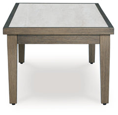 Rainier Ranch Brown/Beige Outdoor Coffee Table - Ornate Home