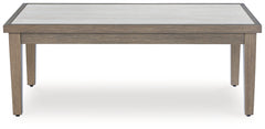 Rainier Ranch Brown/Beige Outdoor Coffee Table - Ornate Home