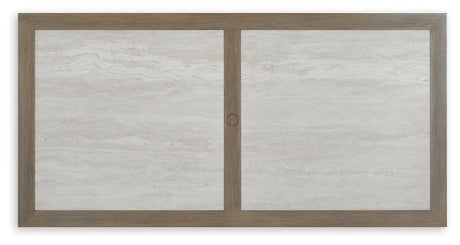 Rainier Ranch Brown/Beige Outdoor Dining Table - Ornate Home