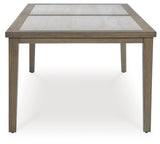 Rainier Ranch Brown/Beige Outdoor Dining Table - Ornate Home