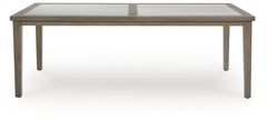 Rainier Ranch Brown/Beige Outdoor Dining Table - Ornate Home