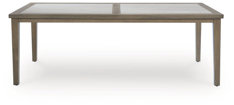Rainier Ranch Brown/Beige Outdoor Dining Table - Ornate Home