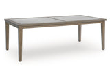 Rainier Ranch Brown/Beige Outdoor Dining Table - Ornate Home
