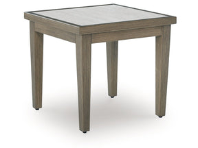 Rainier Ranch Brown/Beige Outdoor End Table - Ornate Home