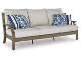 Rainier Ranch Brown/Beige Outdoor Sofa with Cushion - Ornate Home