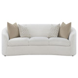Rainn Latte 2-piece Boucle Upholstered Sloped Arm Sofa Set - Ornate Home