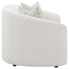 Rainn Latte 2-piece Boucle Upholstered Sloped Arm Sofa Set - Ornate Home