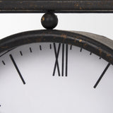 Raisa Black/Gold Metal Table Clock - Ornate Home