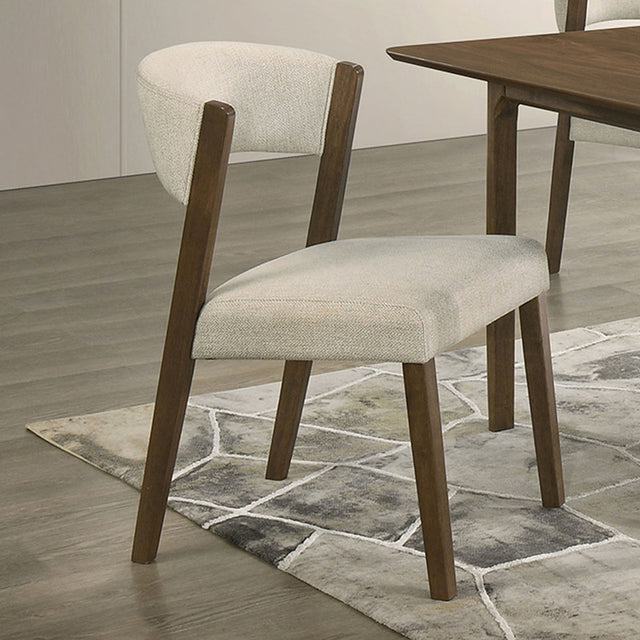 Raissa Walnut Side Chair (Set of 2) - Ornate Home