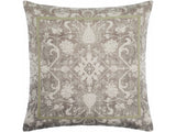 Raith Beige Ornamental Square Accent Pillow - Ornate Home