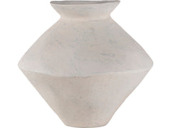 Raja White Medium Decorative Vessel - Ornate Home