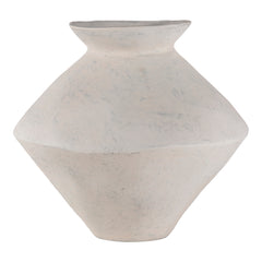 Raja White Medium Decorative Vessel - Ornate Home