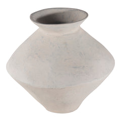Raja White Medium Decorative Vessel - Ornate Home