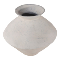 Raja White Medium Decorative Vessel - Ornate Home