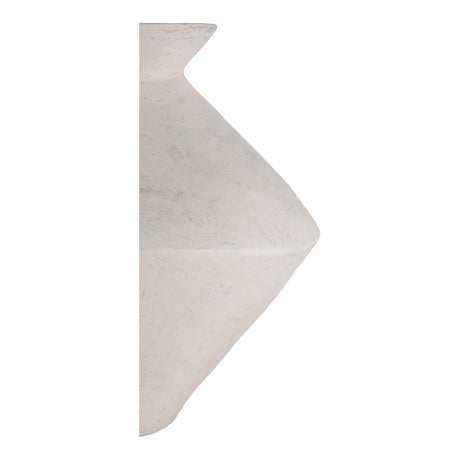 Raja White Medium Decorative Vessel - Ornate Home