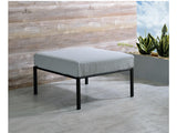 Rajni Gray Ottoman - Ornate Home
