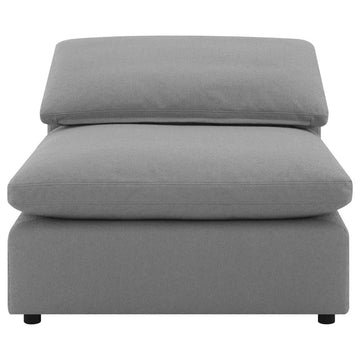 Raleigh Grey Boucle Modular Cloud Sectional 6-piece incl. Ottoman - Ornate Home