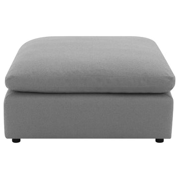 Raleigh Grey Boucle Modular Cloud Sectional 6-piece incl. Ottoman - Ornate Home