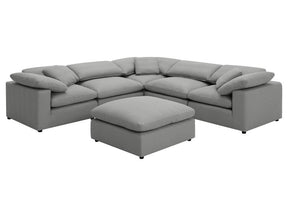 Raleigh Grey Boucle Modular Cloud Sectional Sofa Units - Create your own Style - Ornate Home