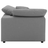 Raleigh Grey Boucle Modular Cloud Sectional 6-piece incl. Ottoman - Ornate Home