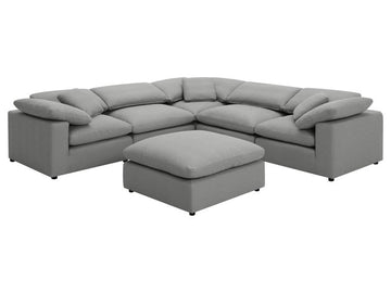 Raleigh Grey Boucle Modular Cloud Sectional Sofa Units - Create your own Style - Ornate Home