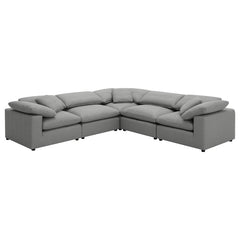 Raleigh Grey Boucle Modular Cloud Sectional Sofa Units - Create your own Style - Ornate Home