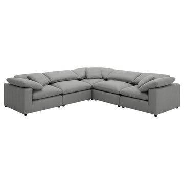 Raleigh Grey Boucle Modular Cloud Sectional Sofa Units - Create your own Style - Ornate Home