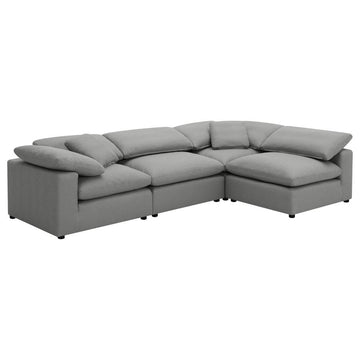 Raleigh Grey Boucle Modular Cloud Sectional Sofa Units - Create your own Style - Ornate Home