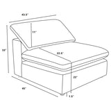 Raleigh Grey Boucle Modular Cloud Sectional Sofa Units - Create your own Style - Ornate Home