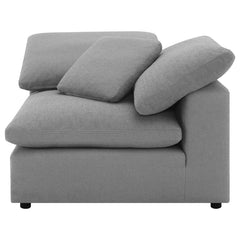 Raleigh Grey Boucle Modular Cloud Sectional 4-piece - Ornate Home