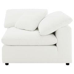 Raleigh Ivory Boucle Modular Cloud Sectional 6-piece incl. Ottoman - Ornate Home