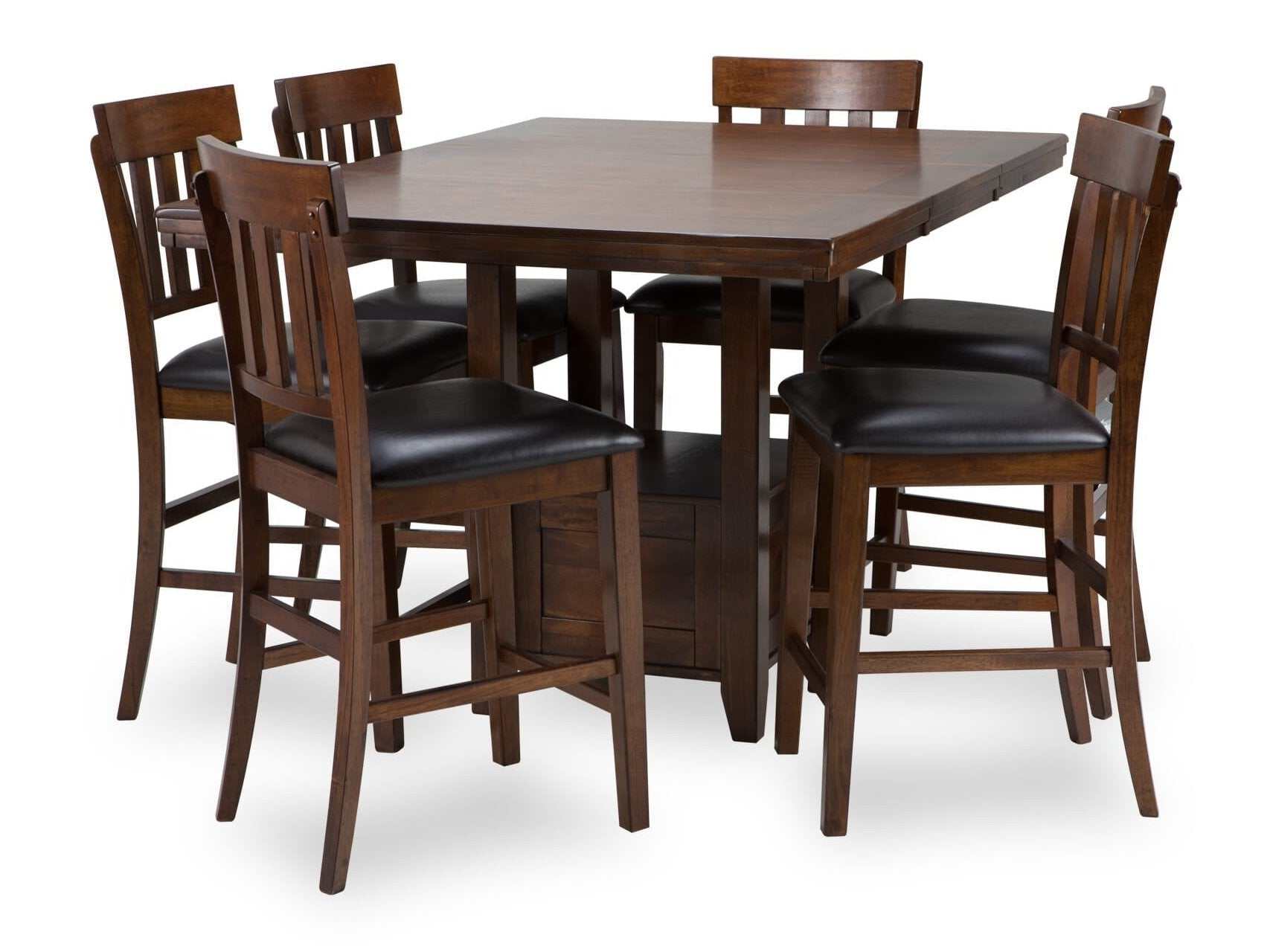 Ralene Medium Brown Counter Height Dining Room Set / 7pc (Online Special Price) - Ornate Home