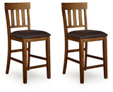 Ralene Medium Brown Counter Height Dining Table and 4 Barstools - Ornate Home