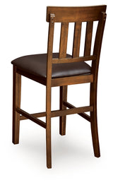Ralene Medium Brown Counter Height Dining Table and 4 Barstools - Ornate Home