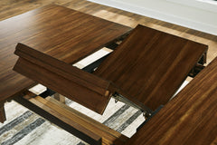 Ralene Medium Brown Counter Height Dining Table and 4 Barstools - Ornate Home