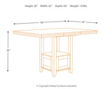Ralene Medium Brown Counter Height Dining Table w/ Extension Leaf (Online Special Price) - Ornate Home