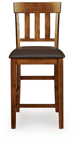 Ralene Medium Brown Counter Hight Dining Table and 6 Barstools - Ornate Home