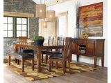 Ralene Medium Brown Dining Room Set with Server / 7pc (Online Special Price) - Ornate Home