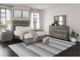 Ralinksi Gray Full Panel Bedroom Set with Dresser, Mirror and Nightstand (Online Special Price) - Ornate Home