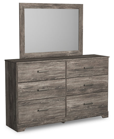 Ralinksi Gray King Panel Bed & Dresser & Mirror & & Nightstand - Ornate Home