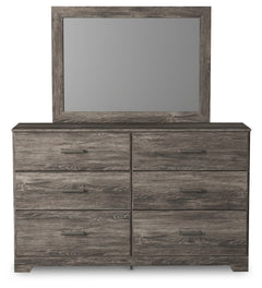 Ralinksi Gray Queen Panel Bed & Dresser & Mirror & & Nightstand - Ornate Home