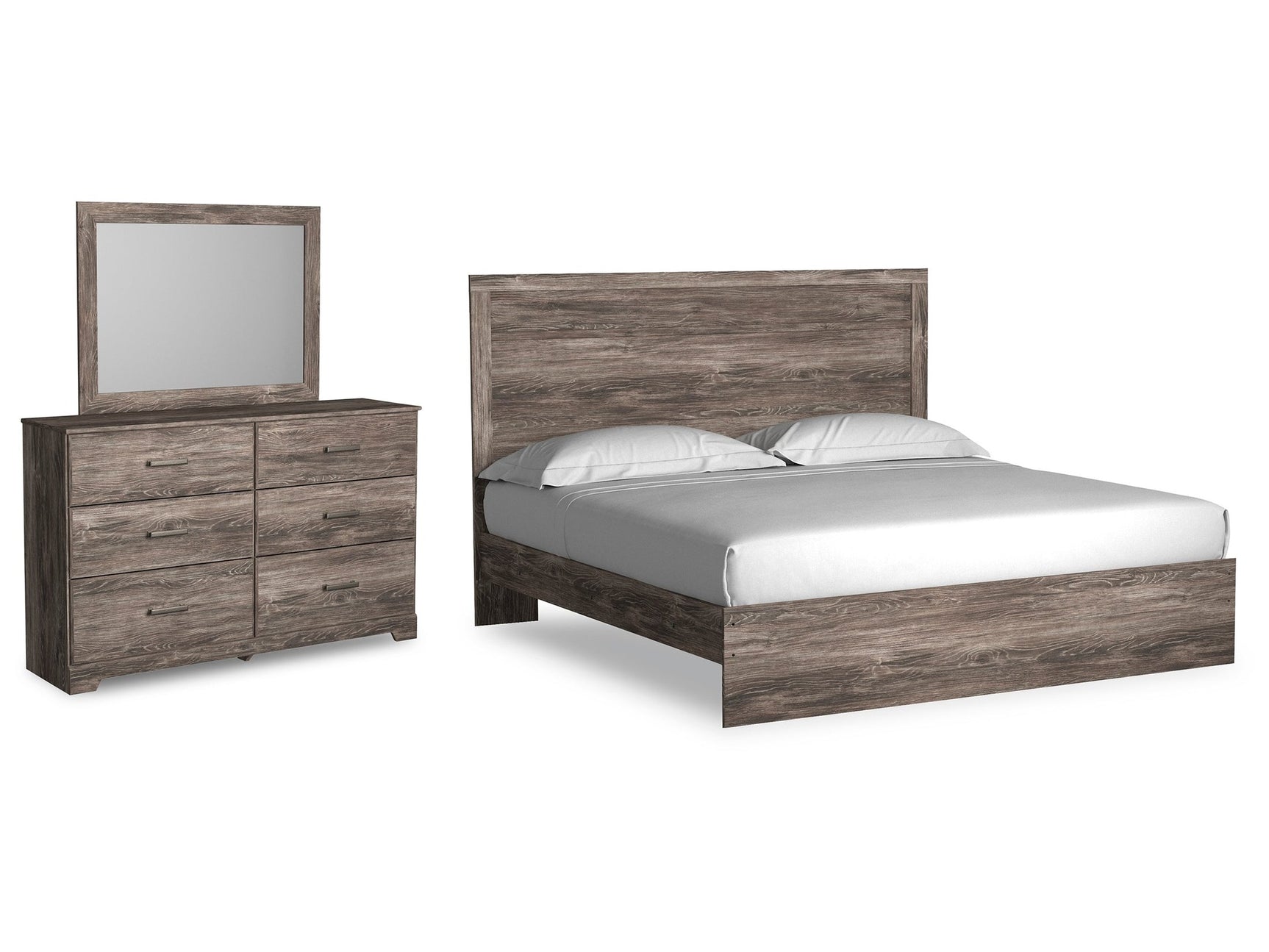 Ralinksi King Panel Bedroom Set with Dresser and Mirror (Online Special Price) - Ornate Home