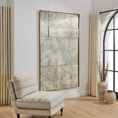 Rally Brass Oversized Antiqued Mirror - Ornate Home