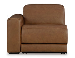 Rally-Up Caramel 3-Piece Power Reclining Sectional Loveseat w/Console - Ornate Home