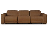 Rally-Up Caramel 3-Piece Power Reclining Sectional Sofa (Online Special Price) - Ornate Home