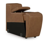 Rally-Up Caramel 6-Piece Power Reclining Sectional w/Console - Ornate Home