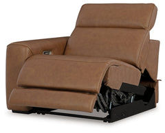 Rally-up Caramel 2-Piece Power Reclining Sectional Loveseat - Ornate Home