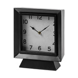 Ralph Black Metal Square Table Clock - Ornate Home
