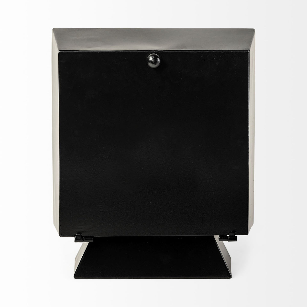 Ralph Black Metal Square Table Clock - Ornate Home