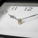 Ralph Black Metal Square Table Clock - Ornate Home